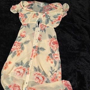 Sheer Floral Dress